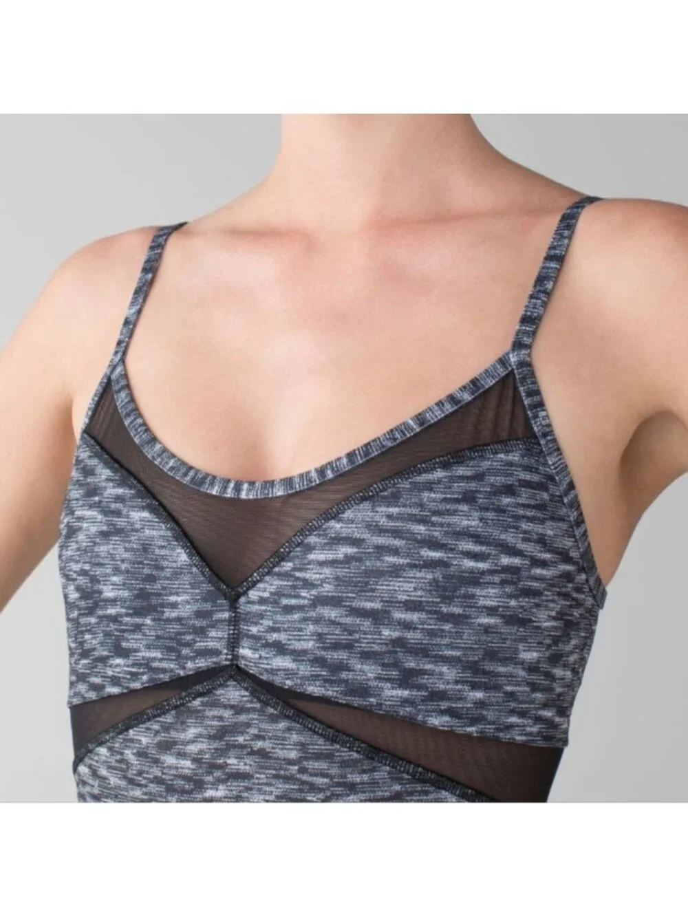 Lululemon Drop It Like It's Hot Leotard Dramatic Static White Black